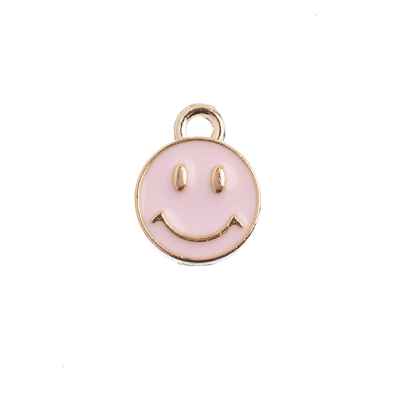 John Bead Sweet & Petite Happy Face Charms, 10ct.